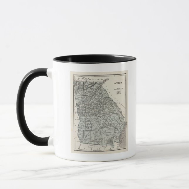 Taza Mapa del Atlas de Georgia (Izquierda)