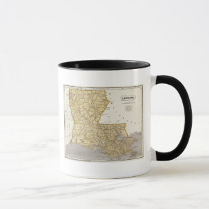 Taza Mapa del Atlas de Louisiana