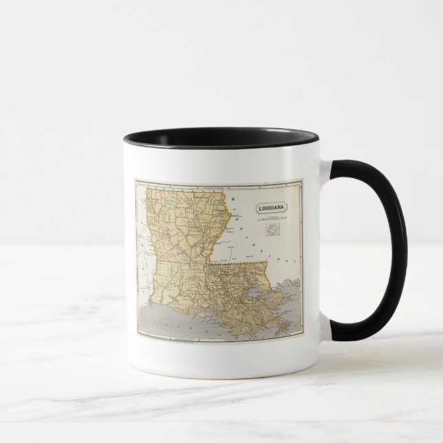 Taza Mapa del Atlas de Louisiana (Derecha)
