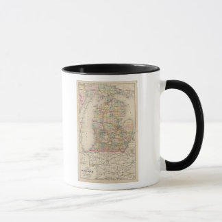 Taza Mapa del Atlas del Estado de Michigan