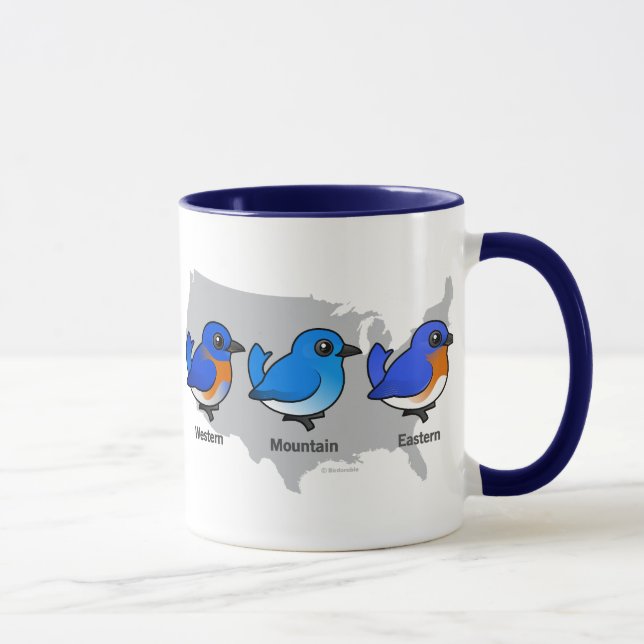 Taza Mapa del Bluebird (Derecha)