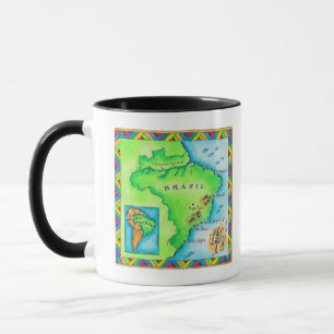 Taza Mapa del Brasil