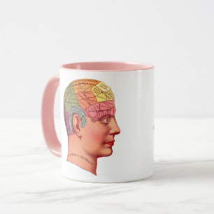 Taza Mapa del cerebro de la mente de la cabeza de la fe