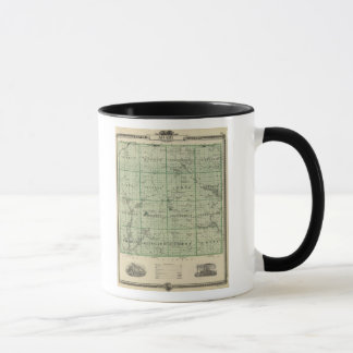 Taza Mapa del condado de Adair, estado de Iowa