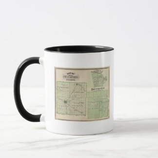 Taza Mapa del condado de Blackford con Montpelier