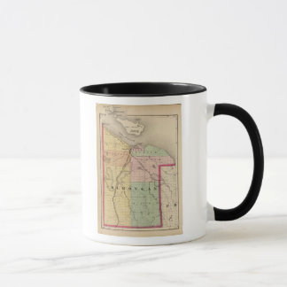 Taza Mapa del condado de Cheboygan, Michigan