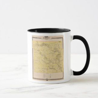 Taza Mapa del condado de Hardin, estado de Iowa