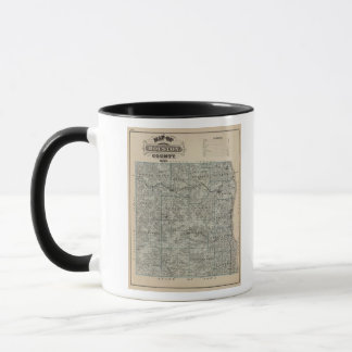 Taza Mapa del condado de Houston, Minnesota
