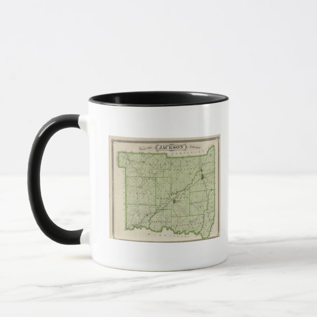 Taza Mapa del condado de Jackson (Izquierda)