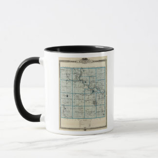 Taza Mapa del condado de Marshall, estado de Iowa