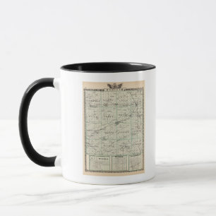 Taza Mapa del condado de McDonough, Rushville