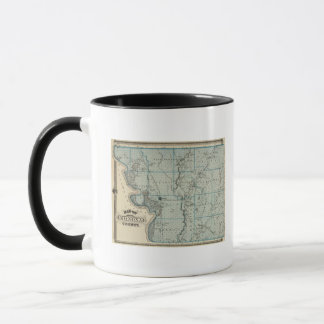 Taza Mapa del condado de Monona, estado de Iowa 2