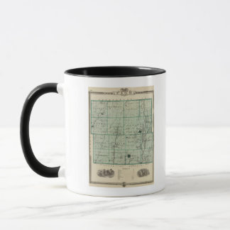 Taza Mapa del condado de Page, estado de Iowa