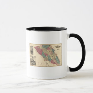 Taza Mapa del condado de Sonoma, California