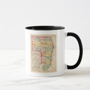 Taza Mapa del condado de St Clair, Michigan