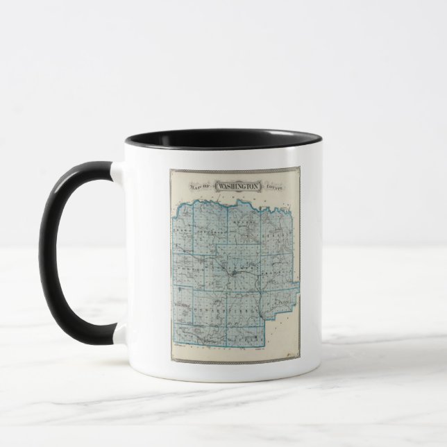 Taza Mapa del condado de Washington (Izquierda)