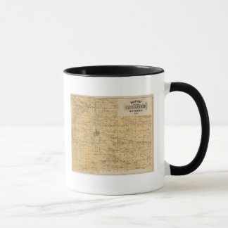 Taza Mapa del condado Olmsted, Minnesota
