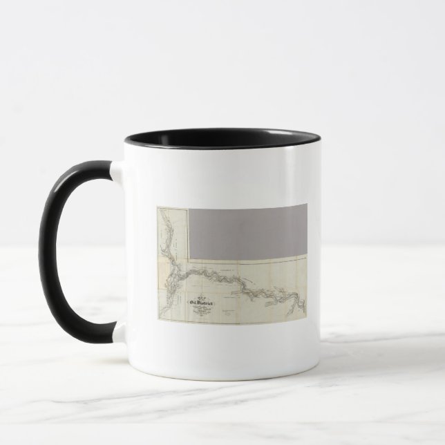 Taza Mapa Del Distrito Petrolero De Venango (Izquierda)