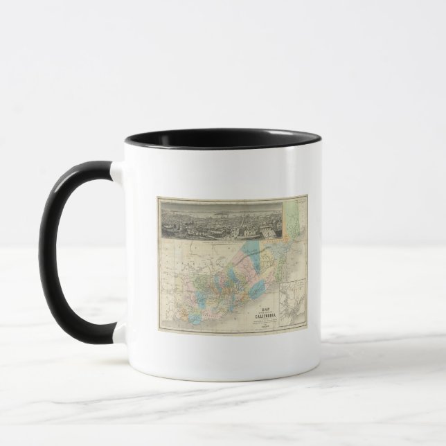 Taza Mapa Del Estado De California (Izquierda)