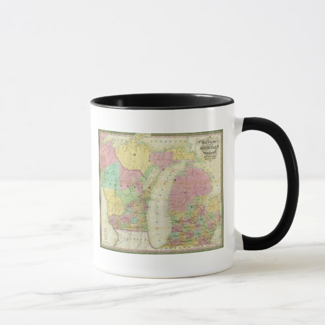 Taza Mapa del estado de Michigan (Derecha)