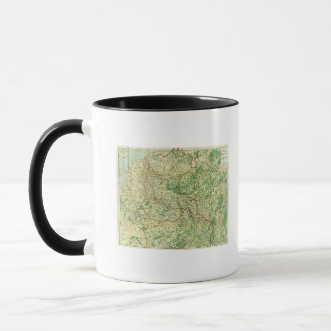 Taza Mapa del frente occidental (Izquierda)