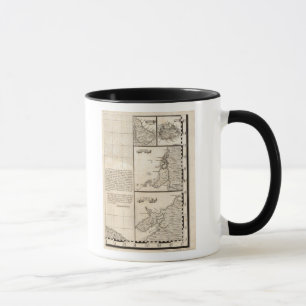 Taza Mapa del Imperio Británico en Estados Unidos Hoja