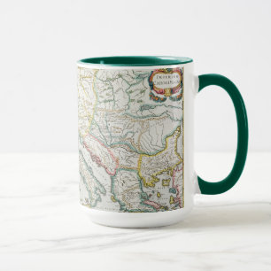 Taza Mapa del imperio de Carlomagno