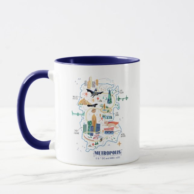 Taza Mapa del libro de historias de Metropolis (Izquierda)