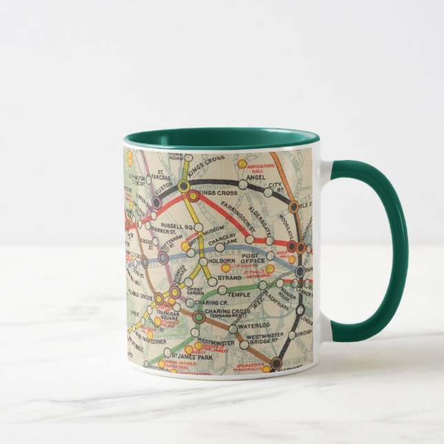 Taza Mapa del metro de Londres (Derecha)