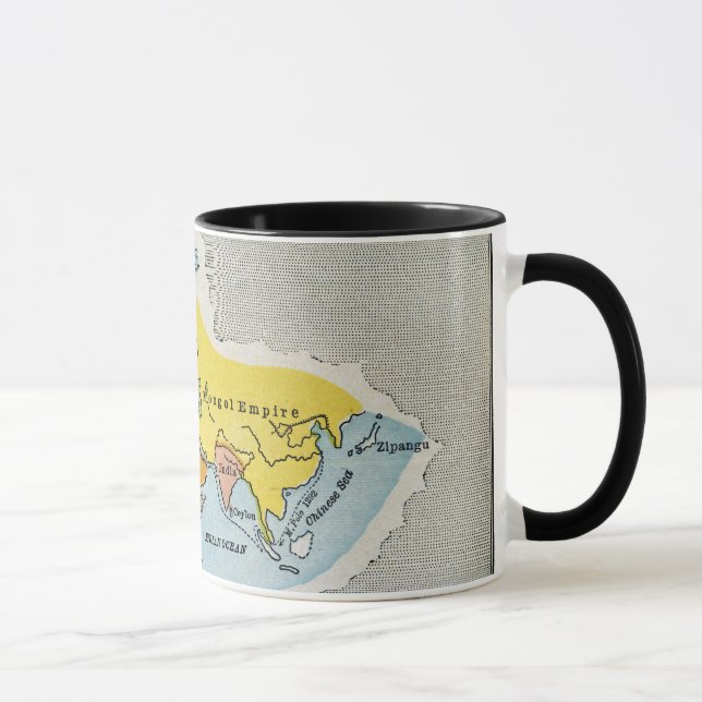 Taza MAPA DEL MUNDO, c1300. (Derecha)