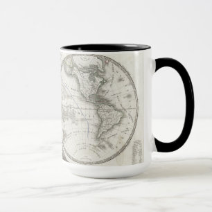Taza Mapa del mundo en 2 hemisferios