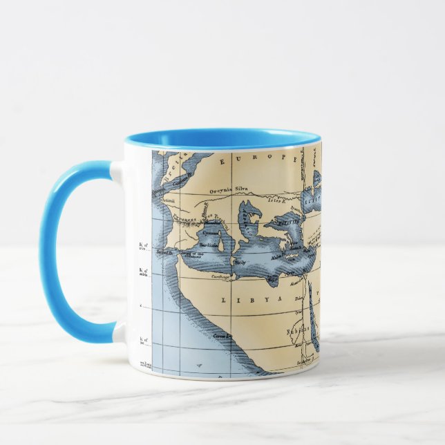 TAZA MAPA DEL MUNDO: ERATOSTHENES (Izquierda)