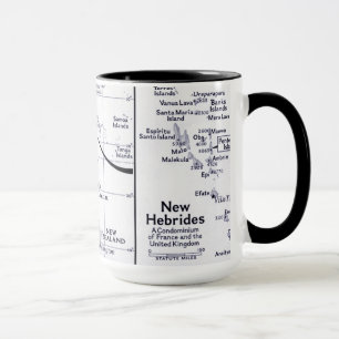 Taza Mapa del océano de South Pacific