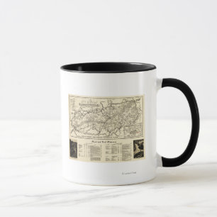 Taza Mapa del parque nacional de Great Smoky Mountains