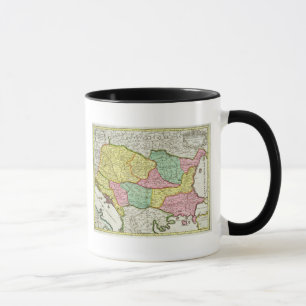 Taza Mapa del reino de Hungría y de los estados que