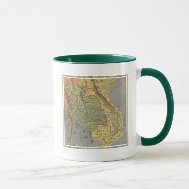 Taza Mapa del Reino de Tailandia (Derecha)