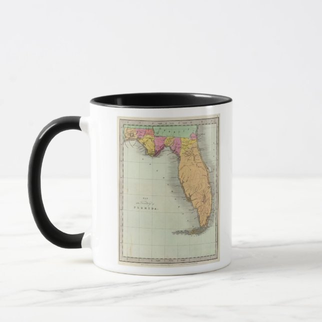 Taza Mapa del Territorio de Florida 2 (Izquierda)