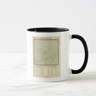 Taza Mapa estelar de la región polar sur