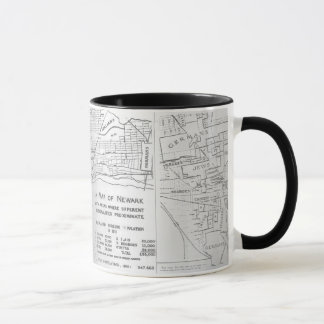 Taza Mapa étnico de la vecindad de Newark New Jersey