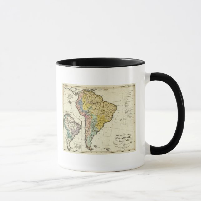 Taza Mapa etnográfico de Sudamérica (Derecha)