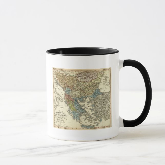 Taza Mapa etnográfico del Imperio Otomano (Derecha)