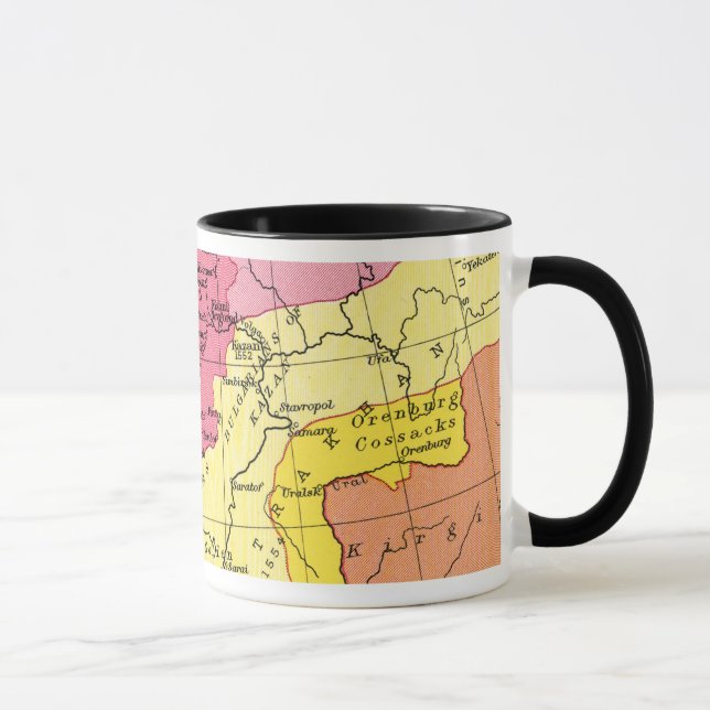 TAZA MAPA: EXTENSIÓN DE RUSIA (Derecha)