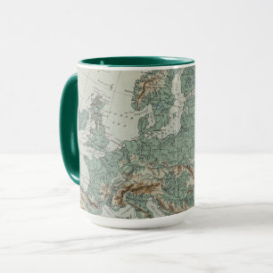 Taza Mapa físico de Europa