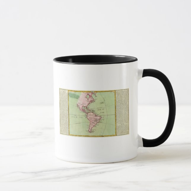 Taza Mapa físico de las Américas (Derecha)