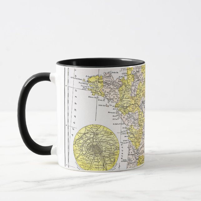 TAZA MAPA: FRANCIA (Izquierda)