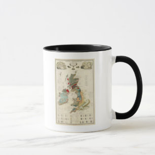 Taza Mapa geológico compuesto, paleontológico