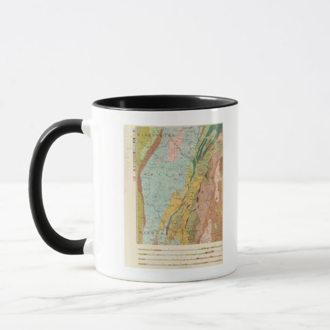 Taza Mapa geológico de New Hampshire 2 (Izquierda)