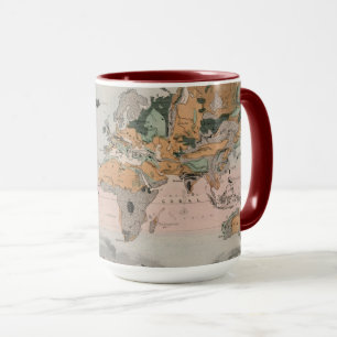 Taza Mapa geológico del mundo