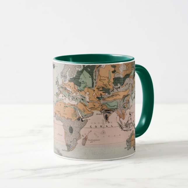 Taza Mapa geológico del mundo (Anverso derecho)