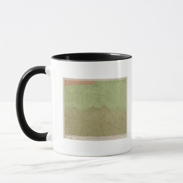 Taza Mapa geológico del nuevo distrito de Idria (Izquierda)